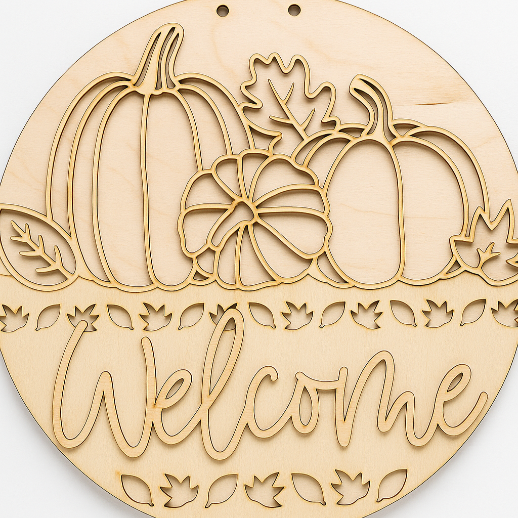Welcome Pumpkins Sign