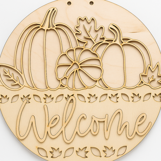 Welcome Pumpkins Sign
