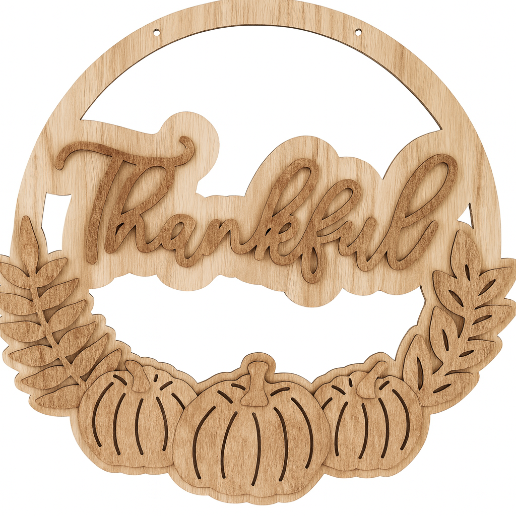 Thankful Floral Sign