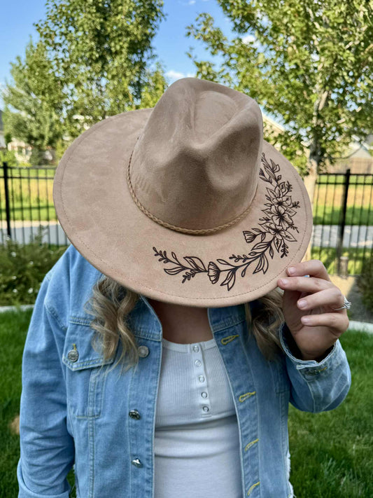 Half Floral Hat