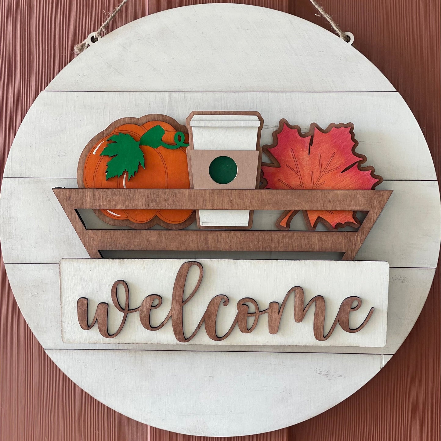 Welcome Sign Basket