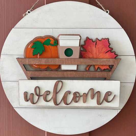 Welcome Sign Basket