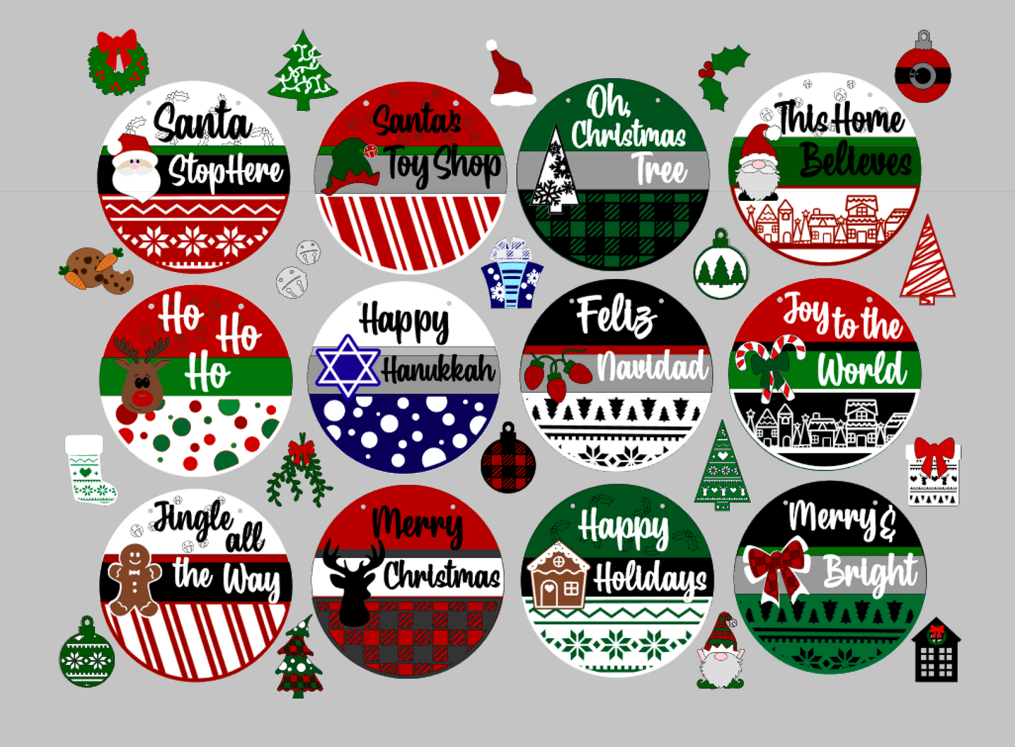 Holiday Mix and Match Sign