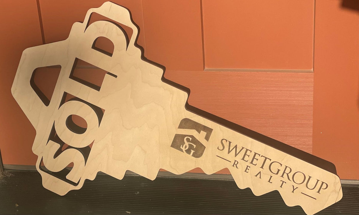 Rectagle Realtor Key Realtor Key Sign – Clever Idaho